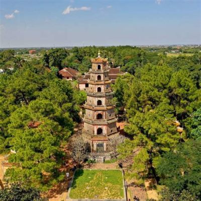 Thien Mu Pagoda! A Visionary Depiction of Tranquility and Mysticism through Detailed Brushstrokes